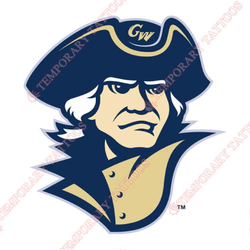 George Washington Colonials Customize Temporary Tattoos Stickers NO.4445